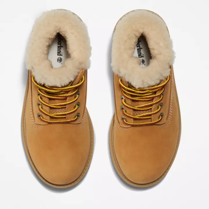 Timberland Premium 6 Inch Winter Boot for Junior in Yellow