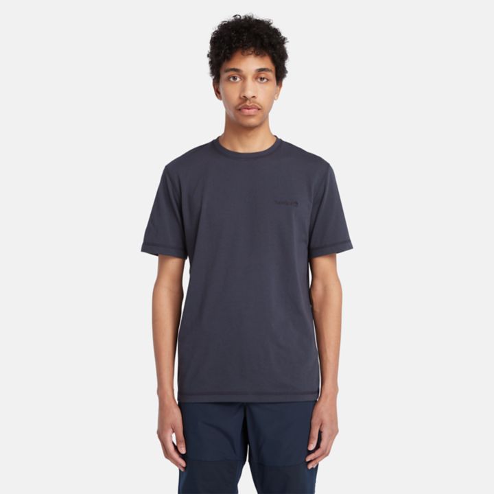 Short Sleeve Wicking T-Shirt for Men in Navy