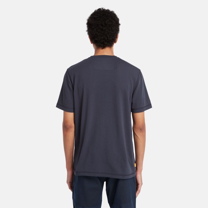 Short Sleeve Wicking T-Shirt for Men in Navy