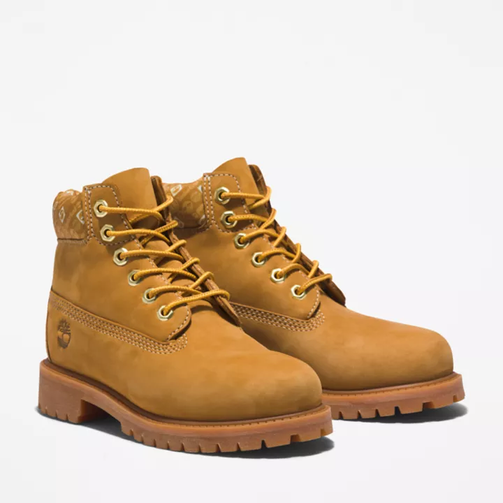 Timberland Premium 6 Inch Boot for Youth in Yellow
