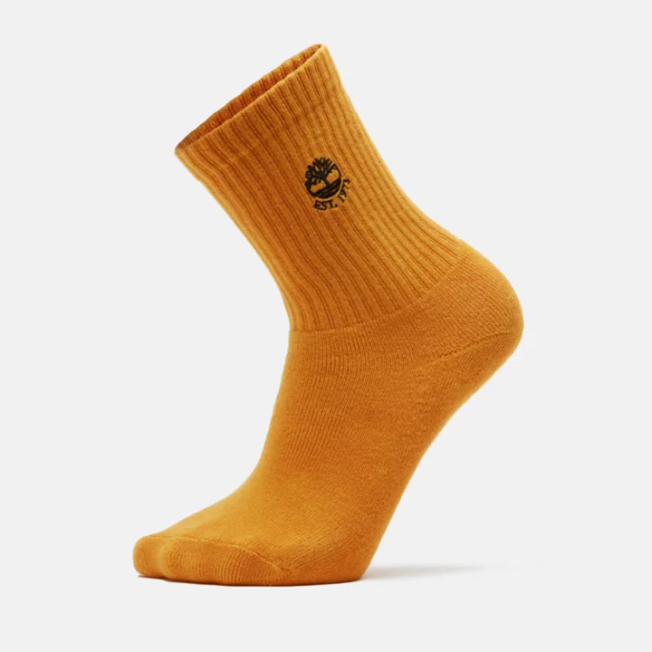 1Pk Colour Blast Crew Socks in Orange