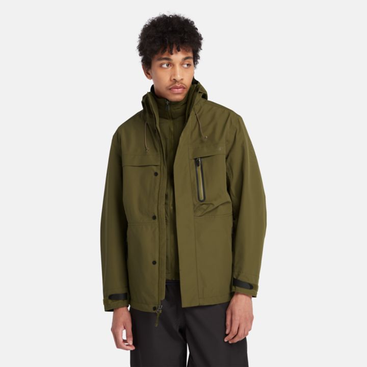 Super Benton Waterproof 3-in-1 Jacket   for Men in Dark Green
