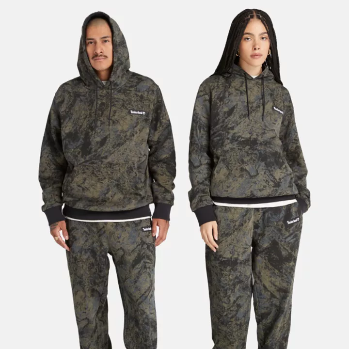 All Gender All-Over Printed Hoodie in Camo