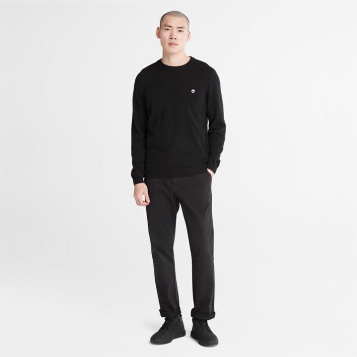 Cohas Brook Crewneck Jumper for Men in Black