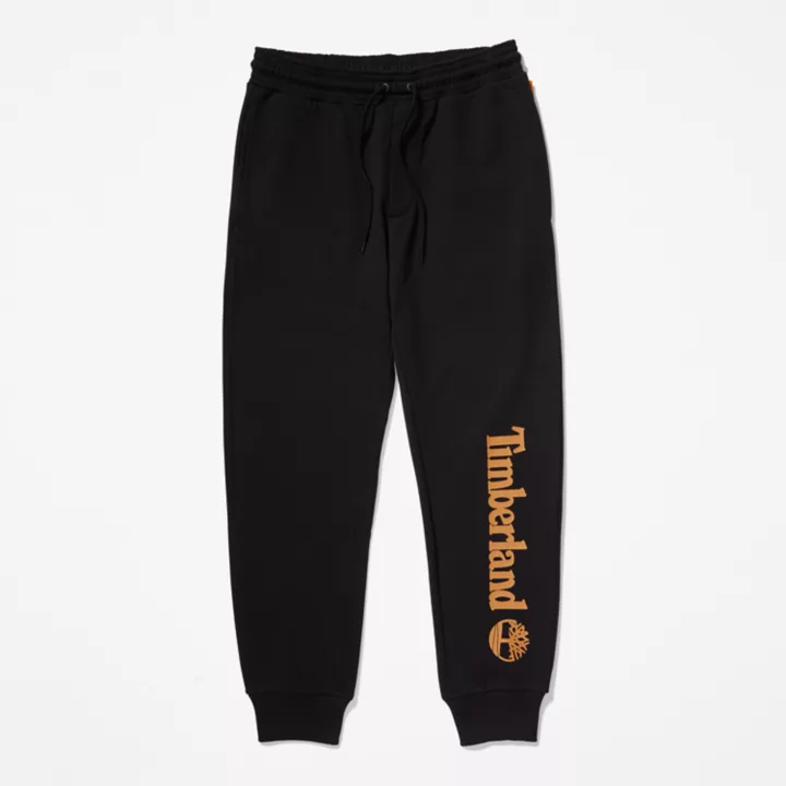 Logo Tracksuit Bottoms for Men in Black