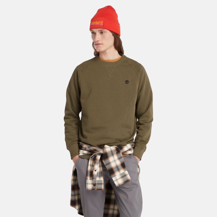 Exeter River Crewneck Sweatshirt for Men in Green