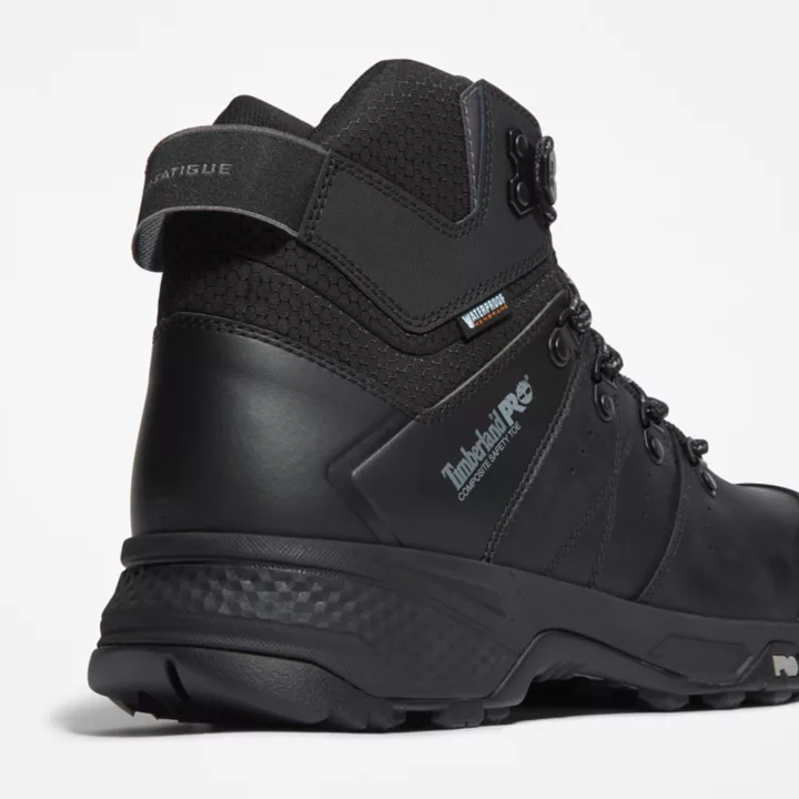 Switchback Composite-Toe Work Hiker for Men in Black