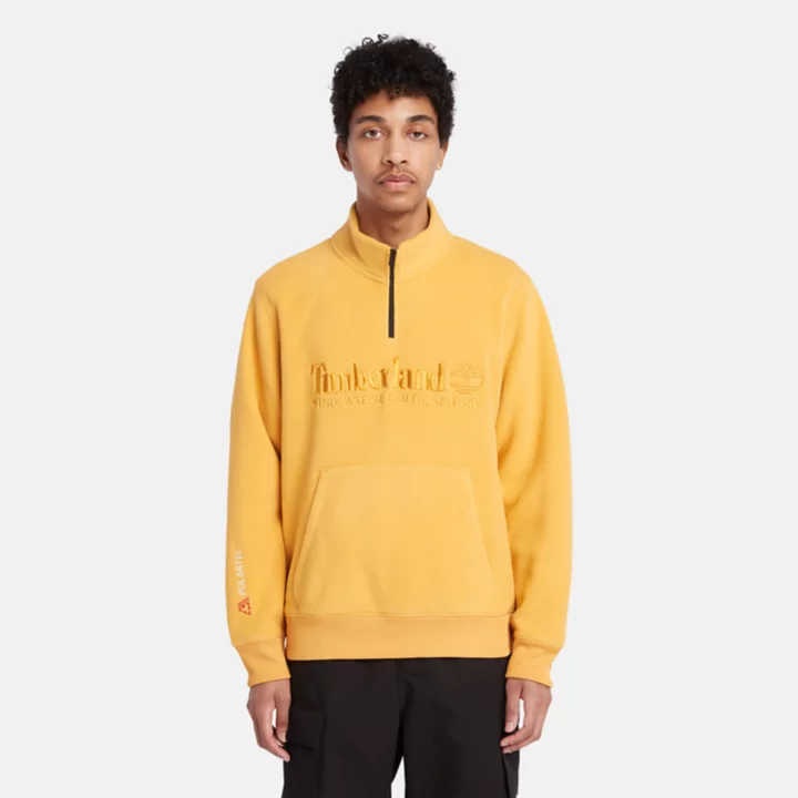 Polartec 200 Series Half-zip Fleece for Men in Yellow
