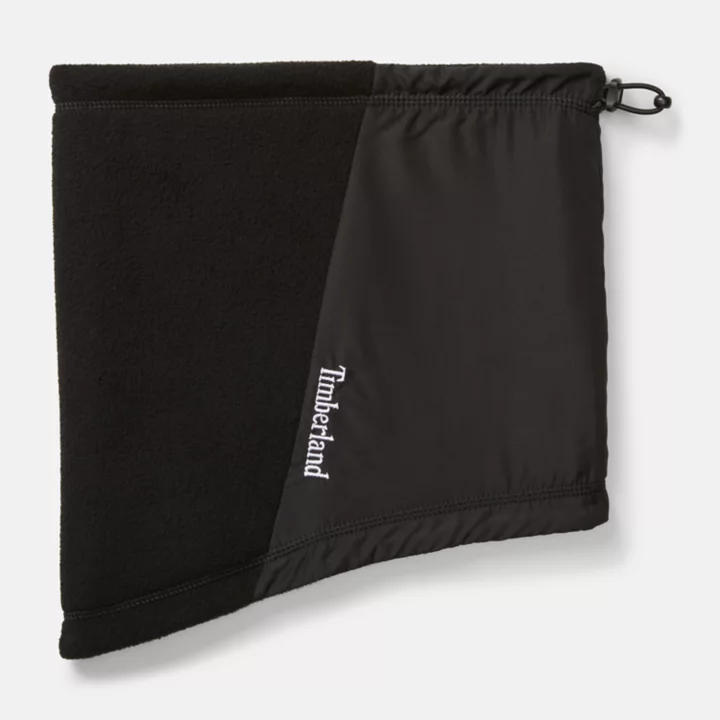 Colour-block Fleece Neck Gaiter in Black