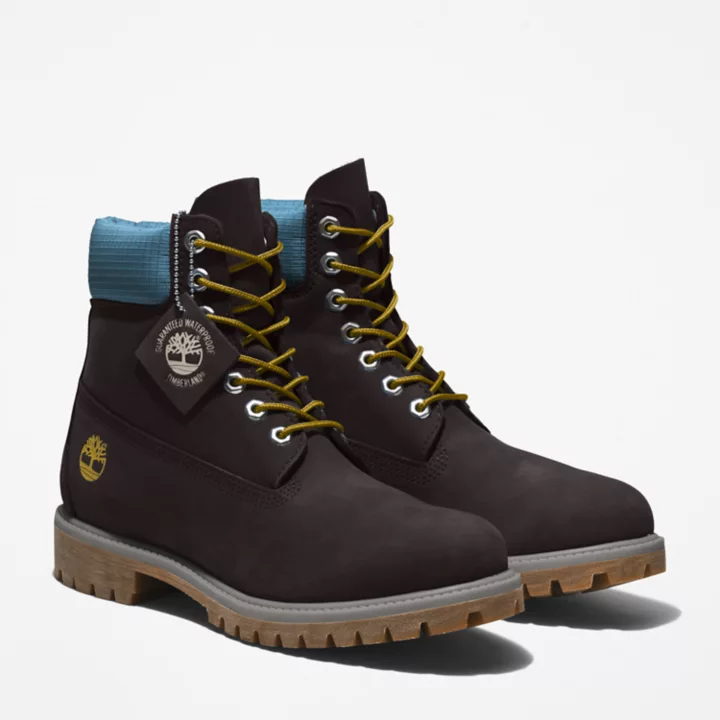 Bottine 6-inch Timberland Premium pour homme en noir/bleu
