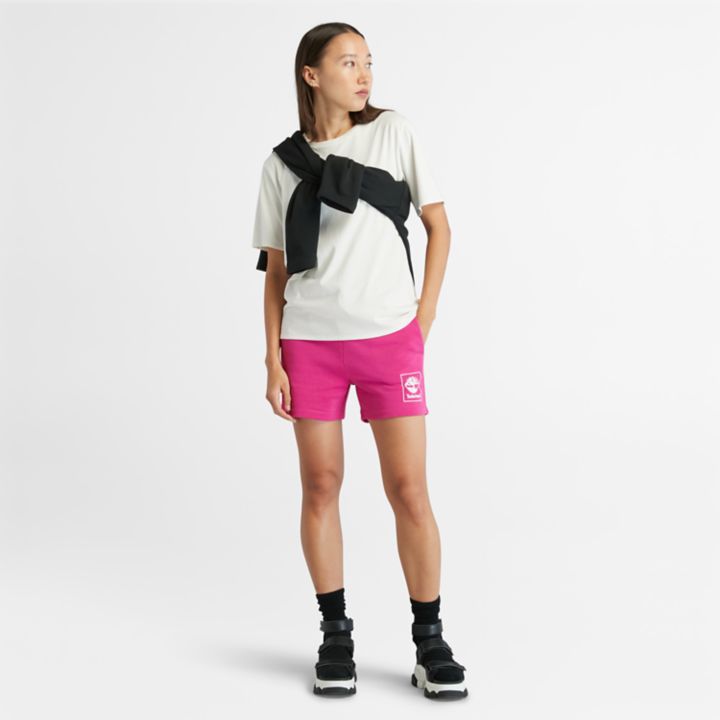 Embroidered Logo T-Shirt for Women in White