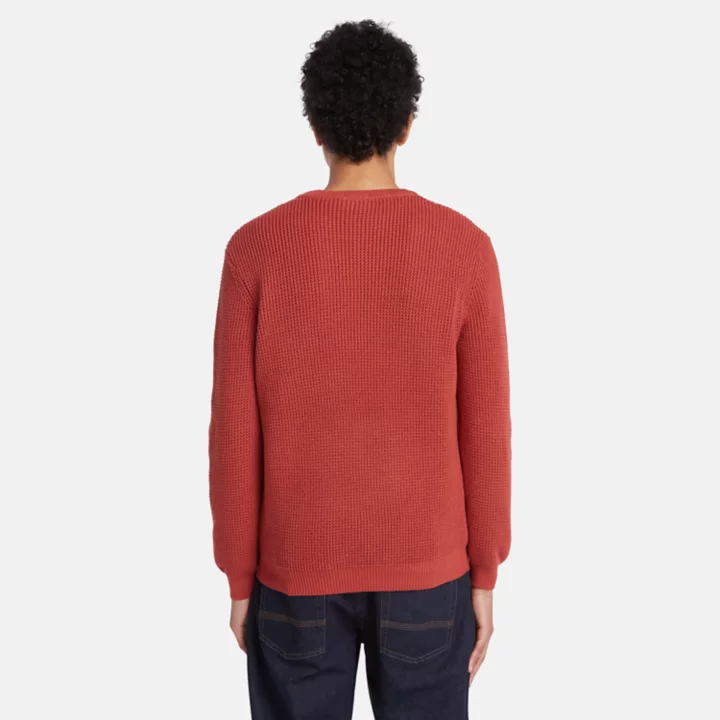 Tuck Crewneck Jumper for Men in Red