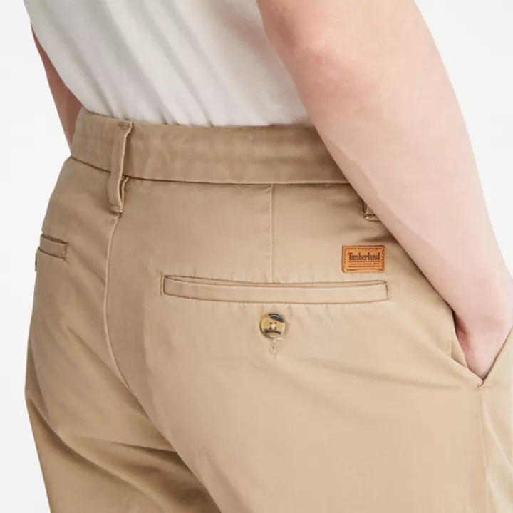 Squam Lake Stretch Chinos for Men in Beige