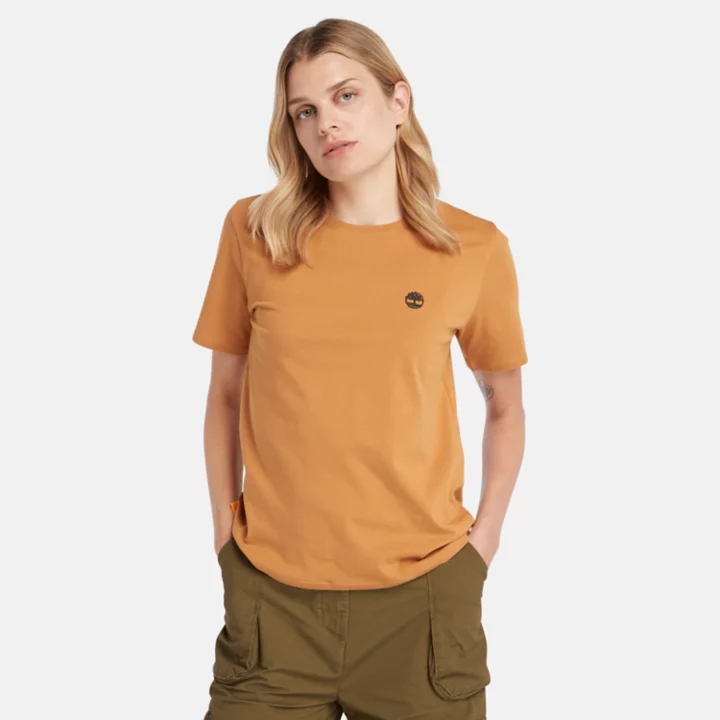 Exeter River T-Shirt for Women in Dark Yellow