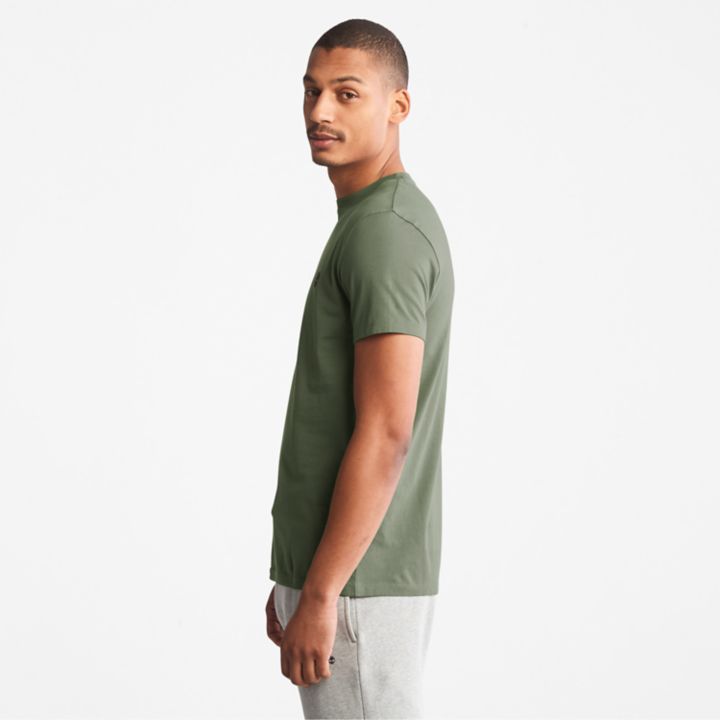 Dunstan River Slim-Fit T-Shirt for Men in Dark Green