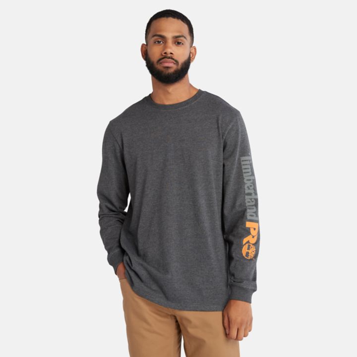 Timberland PRO Core Logo LS T-Shirt for Men in Grey