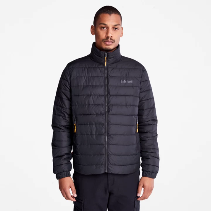 Axis Peak Quilted Jacket for Men in Black