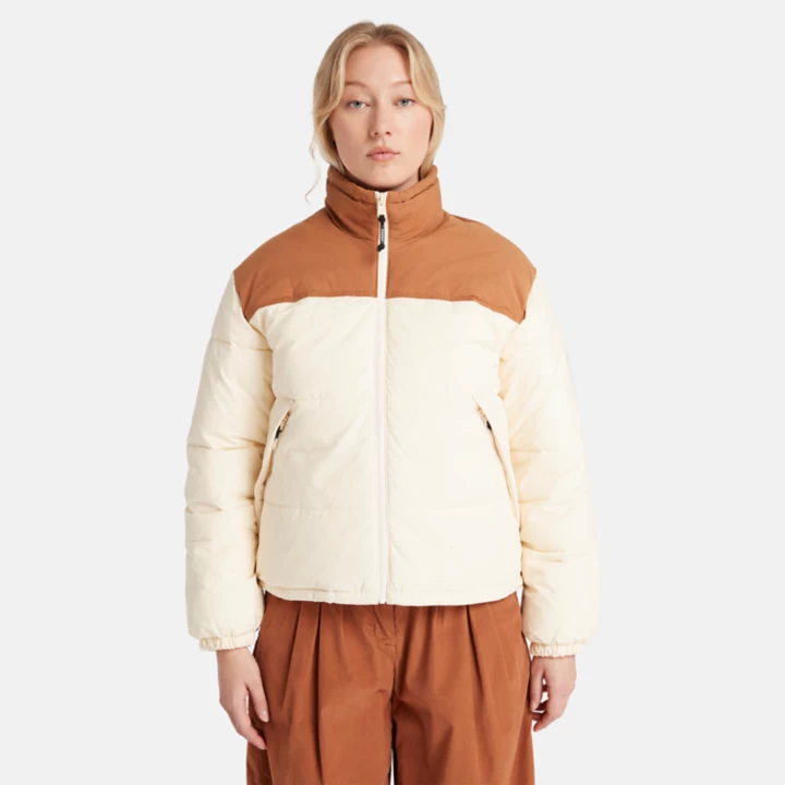Mountain Welsh Puffer Jacket for Women in Beige