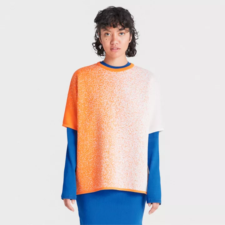Timberland x Suzanne Oude Hengel Future73 SS Knit Tee for Women in Orange