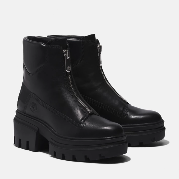 Everleigh Front-zip Boot for Women in Black