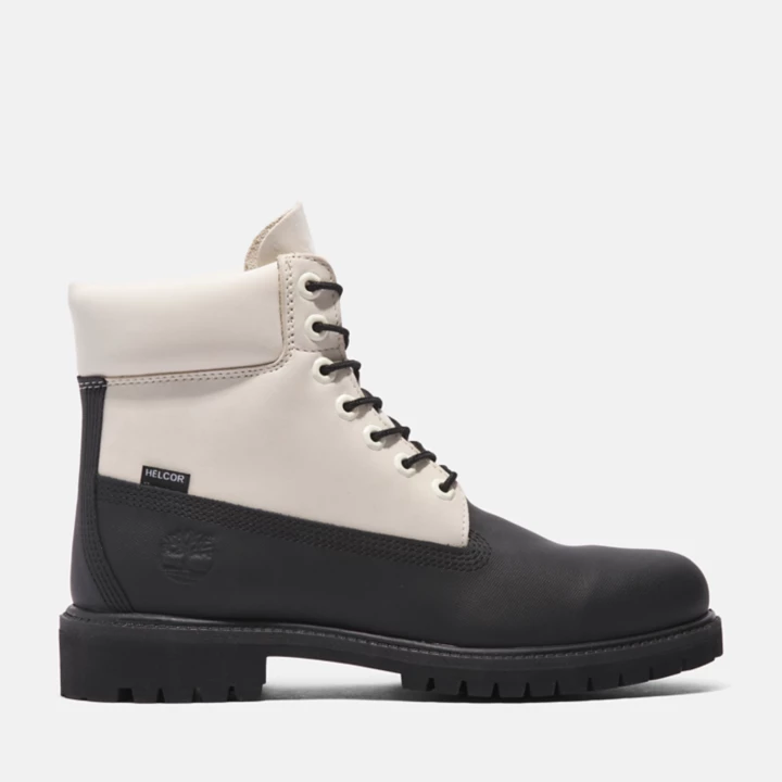 Timberland Premium 6 Inch Boot for Men in Black/White