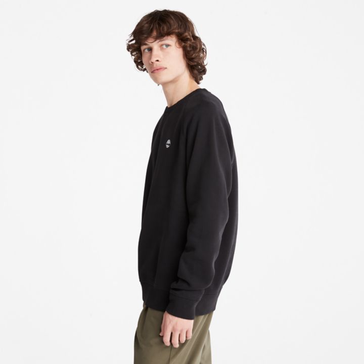 Exeter River Crewneck Sweatshirt for Men in Black