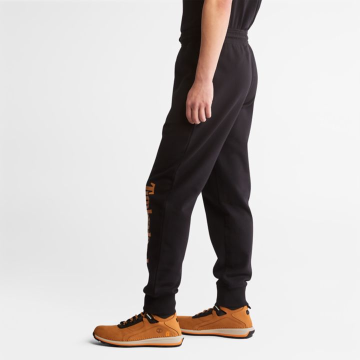 Logo Tracksuit Bottoms for Men in Black