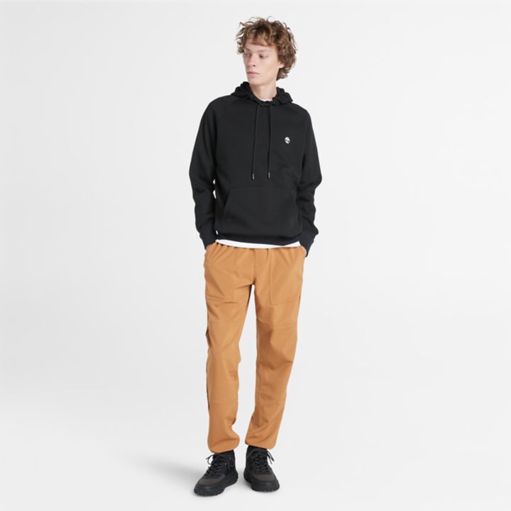 Exeter River Hoodie Sweatshirt for Men in Black