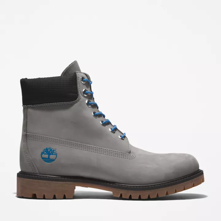 Bottine 6-inch Timberland Premium pour homme en gris/bleu