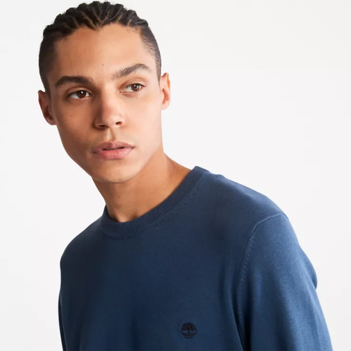 Williams River Crewneck Jumper for Men in Navy