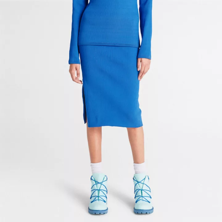 Timberland x Suzanne Oude Hengel Future73 Knit Skirt for Women in Blue