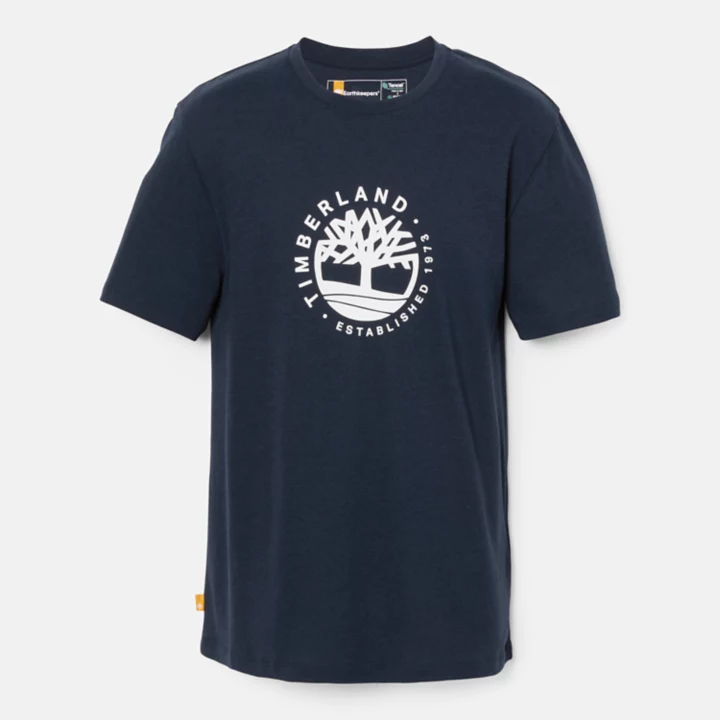 All Gender Refibra Logo Graphic Tee in Navy