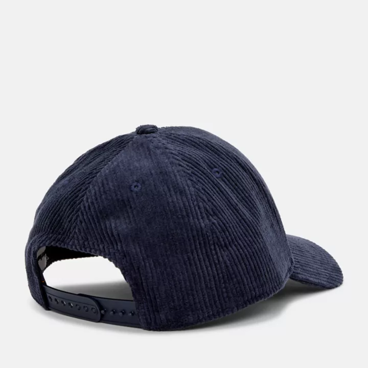 All Gender Corduroy Cap in Navy