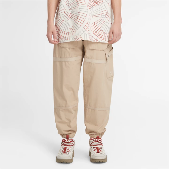 All Gender Earthkeepers by Raeburn Cargo Trousers in Beige