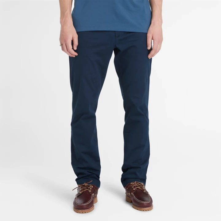 Squam Lake Stretch Chinos for Men in Navy
