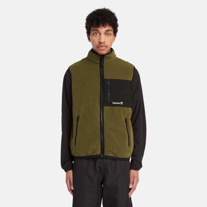 Outdoor Archive Polartec 200 Series Fleece Vest for Men in Green