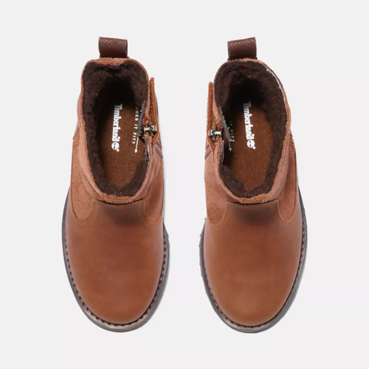 Courma Kid Warm Waterproof Boot for Toddler in Brown