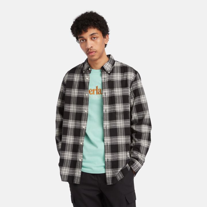 Tartan Shirt for Men in Black/White