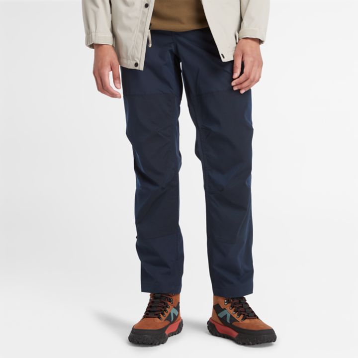 Water-Repellent Trousers for Men in Navy
