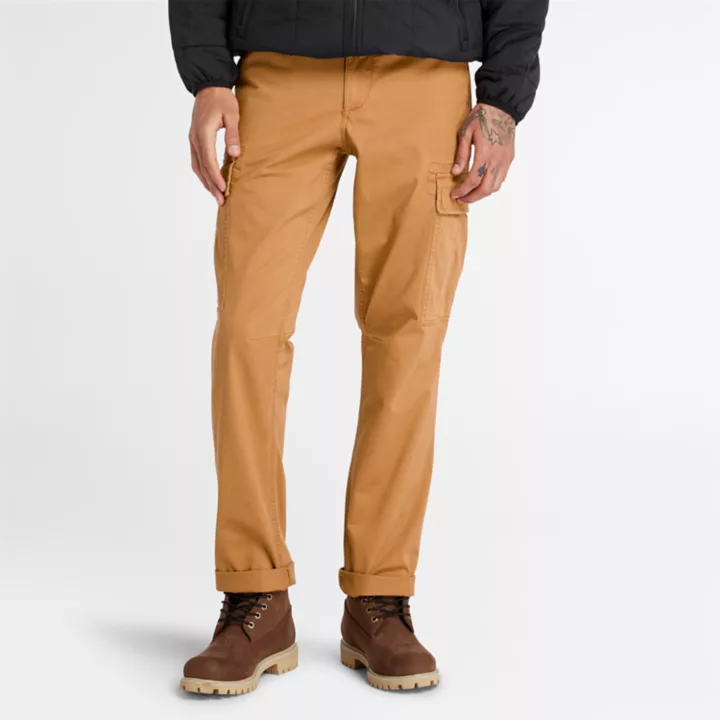 Core Cargo Trousers for Men in Dark Yellow