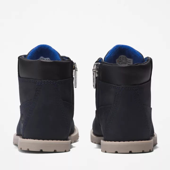 Pokey Pine 6 Inch Boot for Toddler in Navy