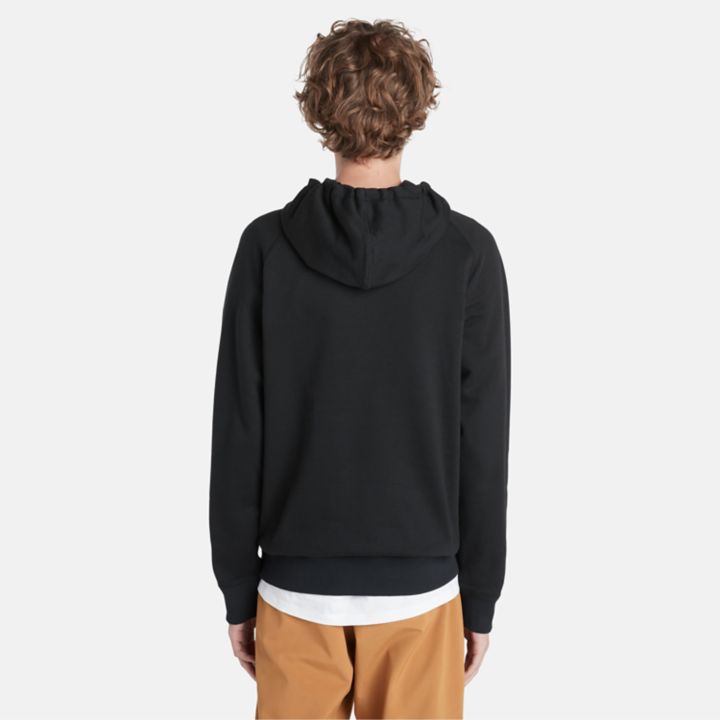 Exeter River Hoodie Sweatshirt for Men in Black