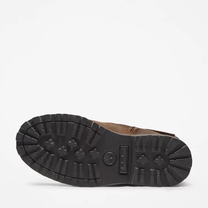 Courma Kid Lined Boot for Junior in Dark Brown