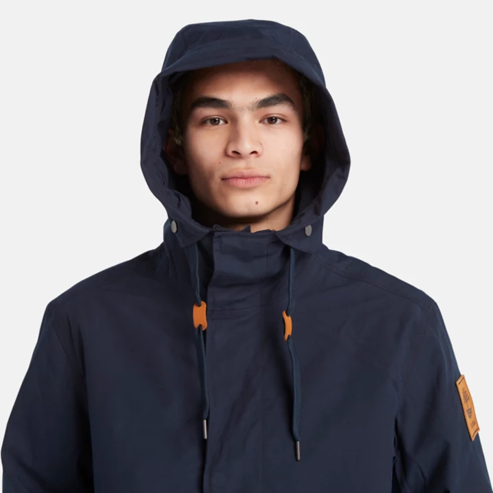 Snowdown Peak Water-Resistant 3-in-1 Fishtail Parka for Men in Navy