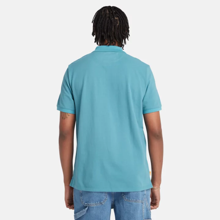 Millers River Pique Polo Shirt for Men in Blue