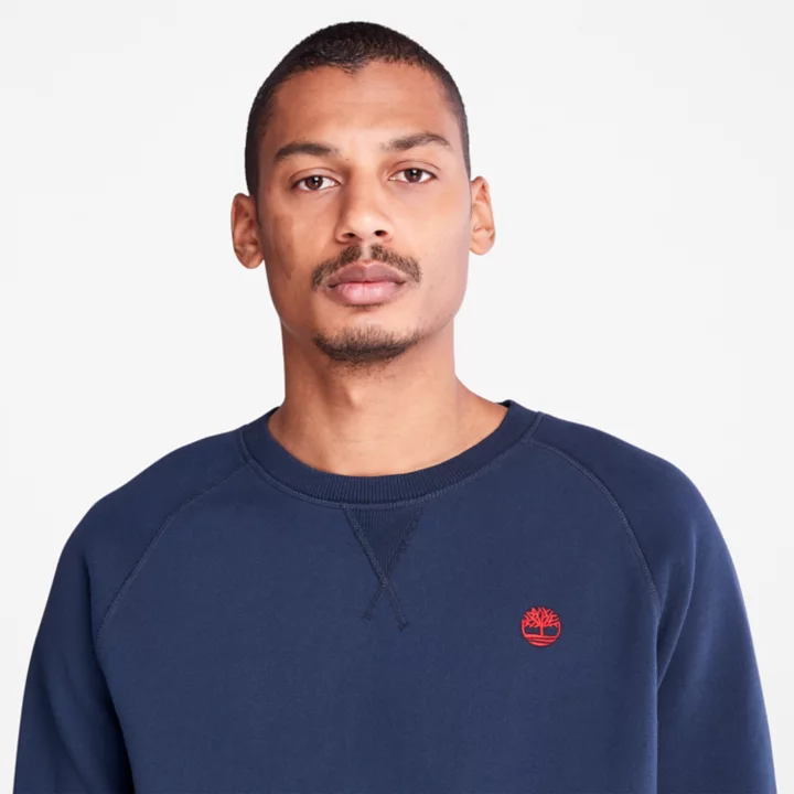 Exeter River Crewneck Sweatshirt for Men in Navy