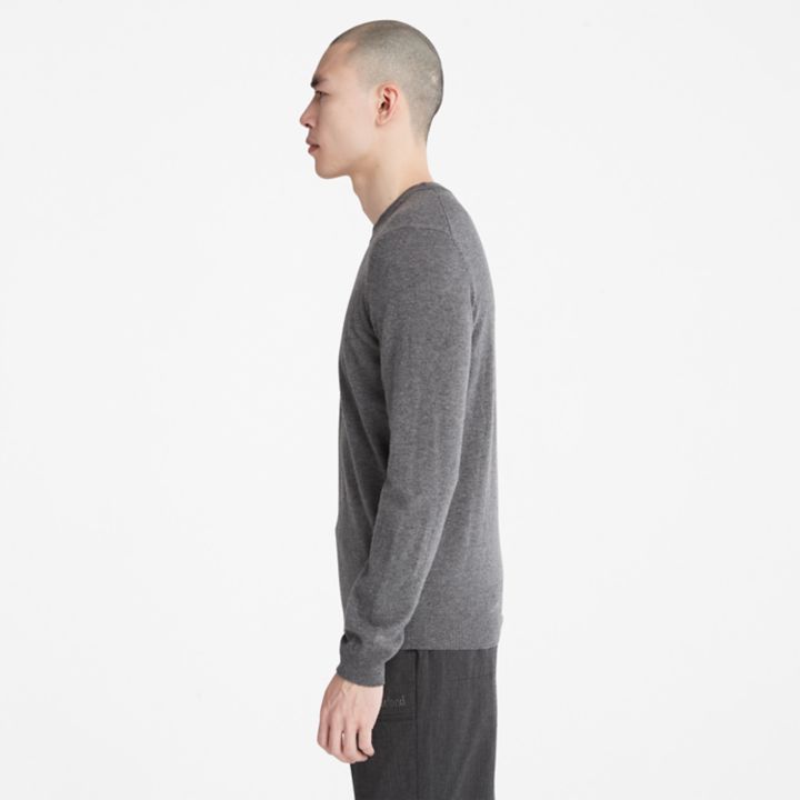 Cohas Brook Crewneck Jumper for Men in Dark Grey