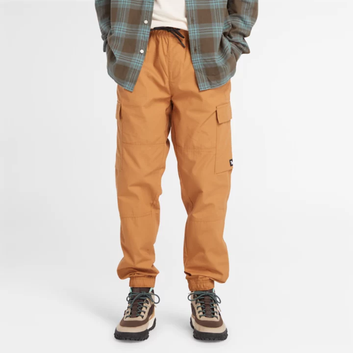 Utility Cargo Jogger for Men in Orange
