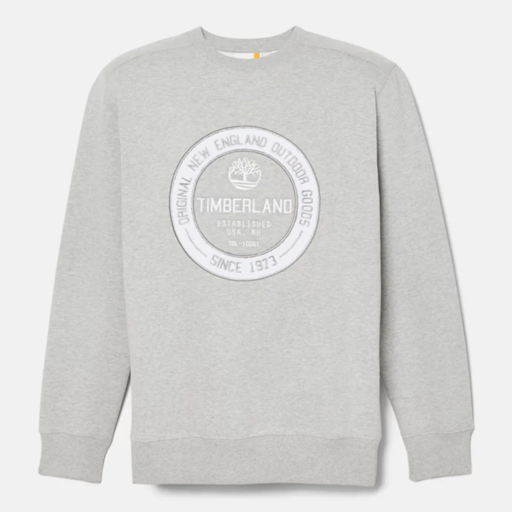 Elevated Brand Carrier Crew Sweatshirt for Men in Grey