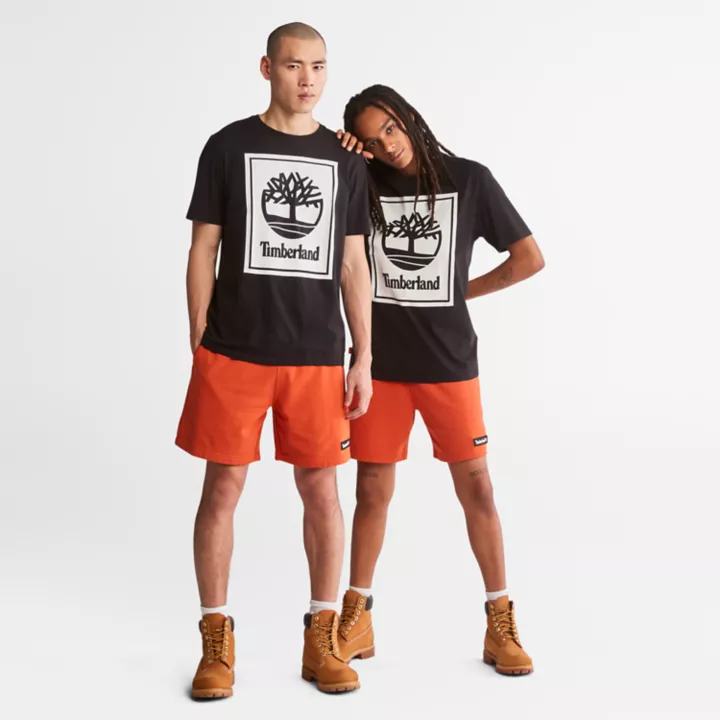 All Gender Stack Logo T-Shirt in Black